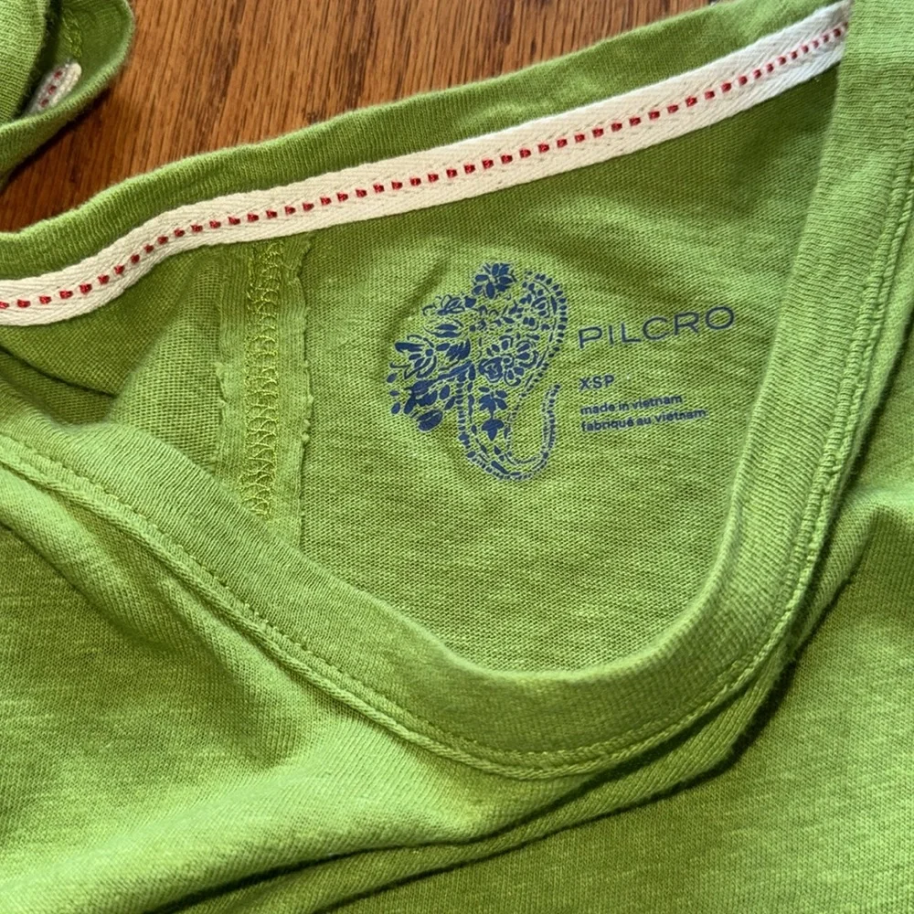 Never worn, Pilcro, XS, over sized lime green tee- fun and soft - Picture 2 of 6
